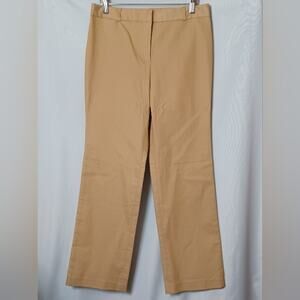 How & Wen Women's Tan Straight Leg Pants. Size 8